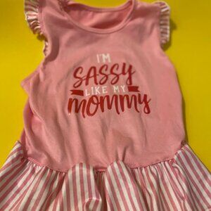 Female Pet Dress Size Large ( I'm Sassy Like My Mommy )